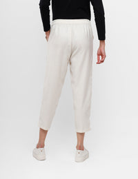 De Moza Ladies Straight Pant Beige