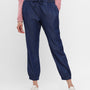 De Moza Ladies Harem Pant Dark Enzyme Blue