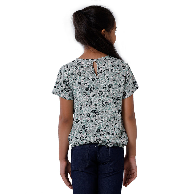 Kids - Girls Printed Top White
