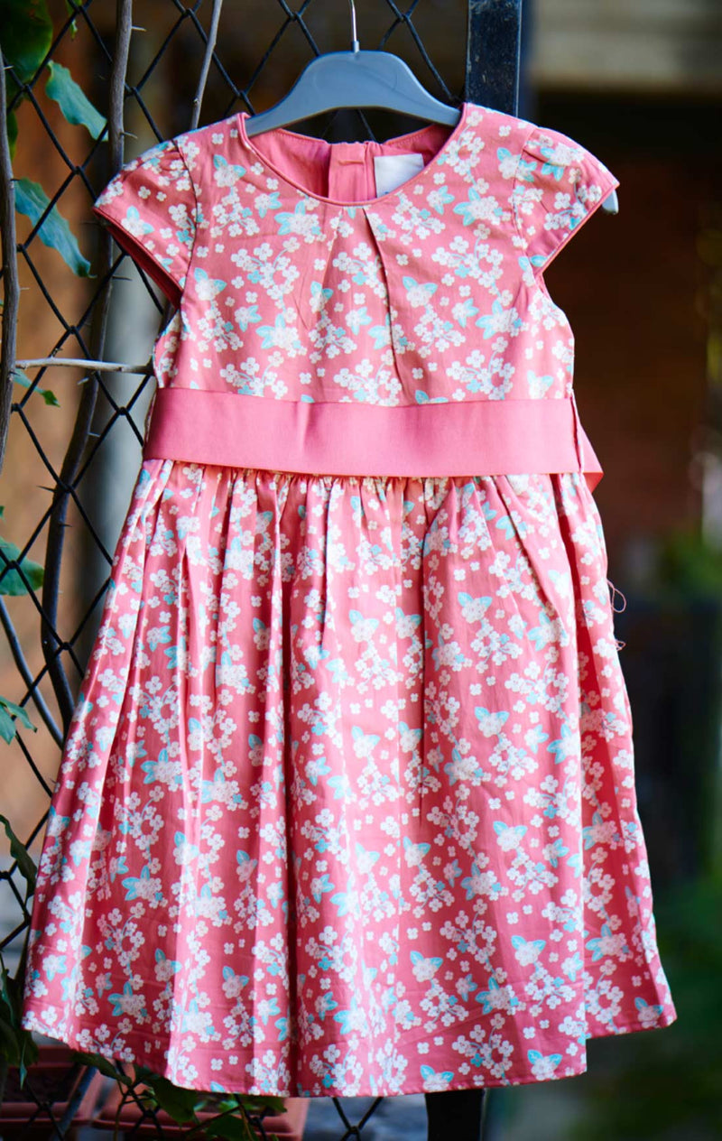 De Moza- Girls Fit & Flare Pink Dress - De Moza (8638459715)