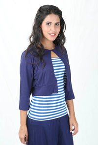 De Moza Ladies Short Shrug Navy Blue - De Moza (8780293443)