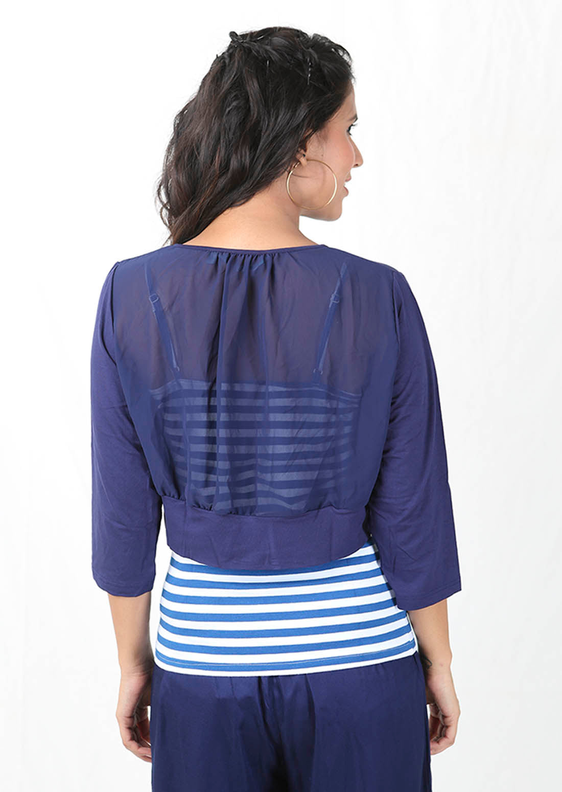 De Moza Ladies Short Shrug Navy Blue - De Moza (8780293443)