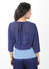 De Moza Ladies Short Shrug Navy Blue - De Moza (8780293443)