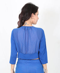 De Moza Ladies Short Shrug Cobalt - De Moza (8780292291)