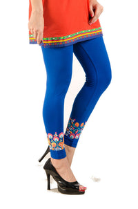 De Moza-Ladies Ankle Length Leggings Cobalt - De Moza (7713716227)