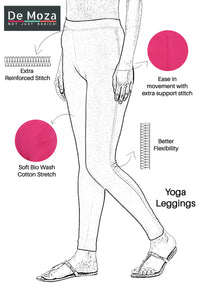 De Moza-Ladies Yoga Leggings Anthra Melange - De Moza (1497930235967)